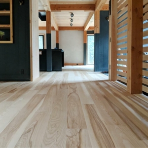 select ash plank flooring great room